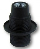 GAO 0704H Csillárfoglalat gyűrűvel, E14, 40W, fekete, 230V