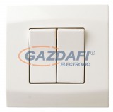 GAO 3276H "Wave" csillárkapcsoló kerettel, süllyesztett, fehér, 230V, 10A