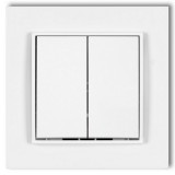 GAO 4101H MINI csillárkapcsoló, kerettel, fehér színben