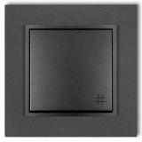 GAO 4118H MINI keresztkapcsoló, kerettel, metál grafit színben