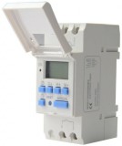 GAO 5000H digitális heti időkapcsoló, DIN sínre, 2 modulos, 3680W, fehér, 230V