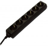 GAO 7125H Asztali elosztó 6-os, 1,4m, 3x1.5, fekete