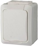 GAO 9853H "It water" csapófedeles, földelt aljzat gyermekvédelemmel, fehér, 230V~ 50Hz 16A, IP54