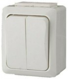 GAO 9859H "It water" csillárkapcsoló, falon kívüli, krém, 230V, 10A, IP54