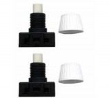 GAO Beépíthető nyomókapcsoló, fehér, 2db