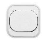 GAO ECO egypólusú kapcsoló kerettel, fehér IP20