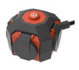 GAO Földelt kültéri elosztó 4-es 1.4m, H07RN-F 3x1.5 POWER GLOBE IP44