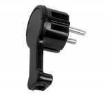 GAO Földelt lengő dugó, extra lapos, kihúzó füllel fekete