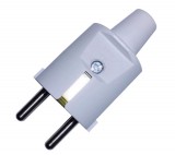 GAO Földelt lengő dugó (PVC) középső kivezetéses, szürke; 250V, 16A