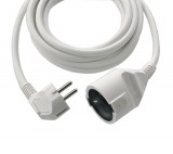 GAO Földelt lengő hosszabbító  3m-es 3x1.5, fehér; 250V, 16A, 3.0m, H05VV-F 3x1.5 mm²