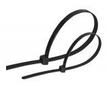 GAO Kábelkötegelő, 300x4.8mm, fekete, 25db