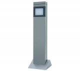 GAO Kerti energiaoszlop csak lámpával, ezüst; 250V, 16A, IP44