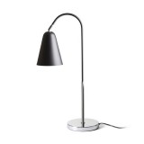 GARBO asztali lámpa fekete króm 230V LED E27 15W