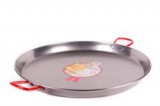 Garcima 70 cm-es polírozott paella serpenyő, szeletsütő