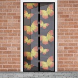 GARDEN OF EDEN 11398C Szúnyogháló függöny ajtóra - mágneses - 100 x 210 cm - pillangós