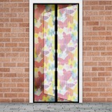 GARDEN OF EDEN 11398K Szúnyogháló függöny ajtóra - mágneses - 100 x 210 cm - színes pillangós