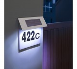 Garden of Eden 11446B Szolár házszámfény rozsdamentes acélból