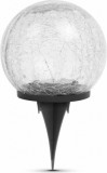 Garden of Eden 11760B Leszúrható kerti szolár üveggömb 12cm - Meleg fehér