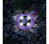GARDEN OF EDEN LED-es leszúrható szolár lámpa - lila - hidegfehér - 11,5 x 2,3 cm