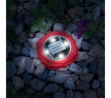 GARDEN OF EDEN LED-es leszúrható szolár lámpa - piros - hidegfehér - 11,5 x 2,3 cm