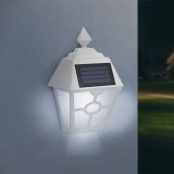 GARDEN OF EDEN LED-es szolár fali lámpa - fehér, hidegfehér - 14 x 6,2 x 19 cm 11244B