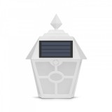 GARDEN OF EDEN LED-es szolár fali lámpa - fehér, hidegfehér - 14 x 6,2 x 19 cm