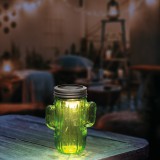 GARDEN OF EDEN LED-es szolár lámpa - kaktusz - 145 x Ø70 mm - hidegfehér 11249