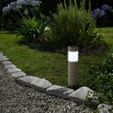 GARDEN OF EDEN LED-es szolár lámpa - kőmintás - műanyag 11265
