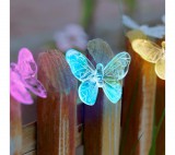 GARDEN OF EDEN LED szolár fényfüzér - pillangó - 2,9 m - 10 színes LED