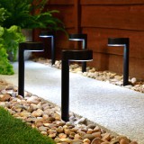 Garden Of Eden Leszúrható szolár lámpa - 1 LED - fekete - 31,5 x 7 x 9,5 cm (11705)