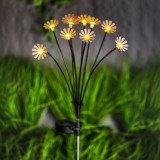 Garden Of Eden Leszúrható szolár lámpa - kamilla - 10 melegfehér LED - 80 cm (11272)