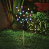 GARDEN OF EDEN Leszúrható szolár virág - 20 színes LED - 65 cm