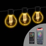 Garden Of Eden Smart fényfüzér - 100-240V - 25 db melegfehér LED - 15 m - bluetooth (58384)