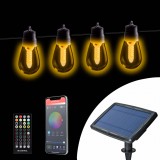 Garden Of Eden Smart szolár fényfüzér - 25 db fehér LED - állítható színhőmérséklet - 13,6 m - bluetooth (11744)