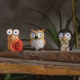 GARDEN OF EDEN Szolár állatfigurák - 3 féle - 2 fehér LED - 8,5 cm