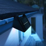 Garden Of Eden Szolár ereszcsatorna fény - 6 hidegfehér SMD LED - fekete (11443)