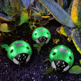 Garden Of Eden Szolár katicabogár - zöld - 14,5 x 12 x 6 cm - 6 melegfehér LED (11764B)