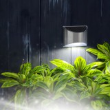 GARDEN OF EDEN Szolár lámpa - fali - 10 x 5 x 8 cm - 4 fehér SMD LED