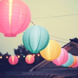 GARDEN OF EDEN Szolár lampion - 3 színben - hidegfehér LED - 21 cm