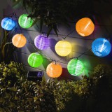 GARDEN OF EDEN Szolár lampion fényfüzér - 10 db-os LED - 3,7 m
