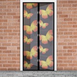 GARDEN OF EDEN Szúnyogháló függöny ajtóra - mágneses - 100 x 210 cm - pillangós