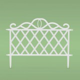 Garden of Eden Virágágyás szegély, kerítés - 45x35 cm - fehér (11468L) - 5db