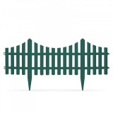 Garden of Eden Virágágyás szegély, kerítés - 60x23 cm - zöld (11468K)