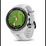 Garmin Approach S70 okosóra (42mm) fekete kerámia fehér szilikon szíjjal (010-02746-10) (010-02746-10)