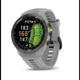 Garmin Approach S70 okosóra (42mm) fekete kerámia púderszürke szilikon szíjjal (010-02746-11) (010-02746-11)