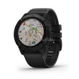 Garmin Fenix 6X Pro okosóra fekete szilikon szíjjal (010-02157-01) (G010-02157-01)