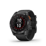 Garmin fenix 7X Pro Solar - 51mm - Slate Gray Stainless Steel, Black Band