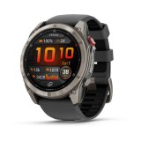 Garmin fenix 8 Pro 51mm AMOLED Sapphire Titanium with Graphite/black silicone band 010-03199-11