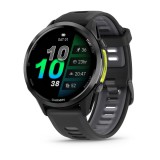 Garmin Forerunner 970 Carbon Grey DLC Titanium with Black Case and Black/Translucent Whitestone Band 010-02969-10