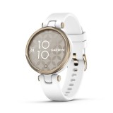 Garmin Lily Sport Edition Cream Gold Bezel with White Case and Silicone Band  010-02384-10
